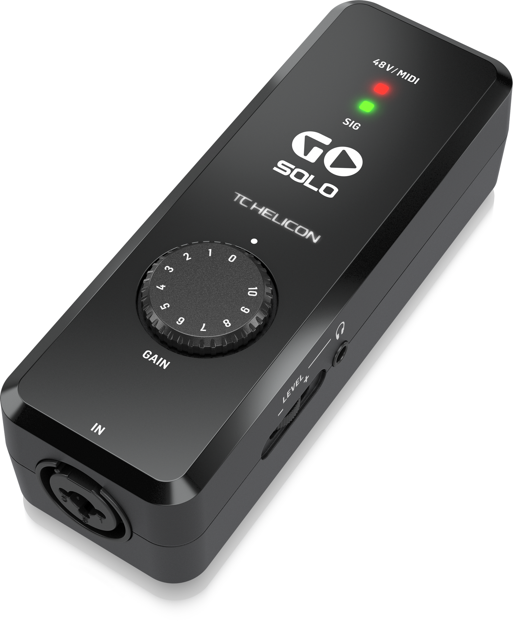 TC HELICON GO SOLO HIGH-DEFINITION AUDIO/MIDI INTERFACE FOR MOBILE DEVICES, TC HELICON, AUDIO INTERFACE, tc-helicon-audio-interface-go-solo, ZOSO MUSIC SDN BHD