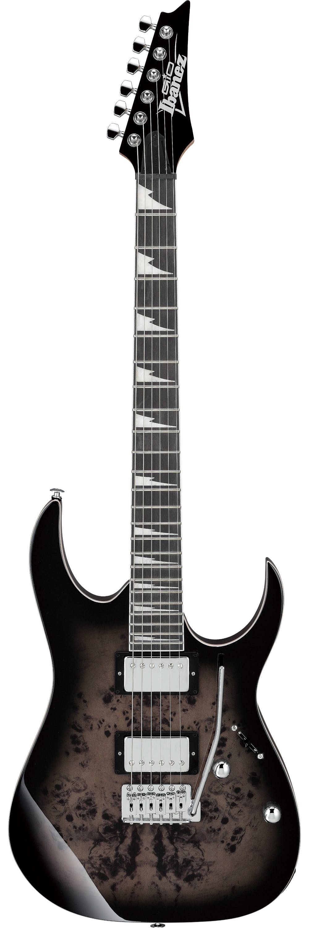 Ibanez Grg220pa1-bkb Electric Guitar, Transparent Brown Black Burst