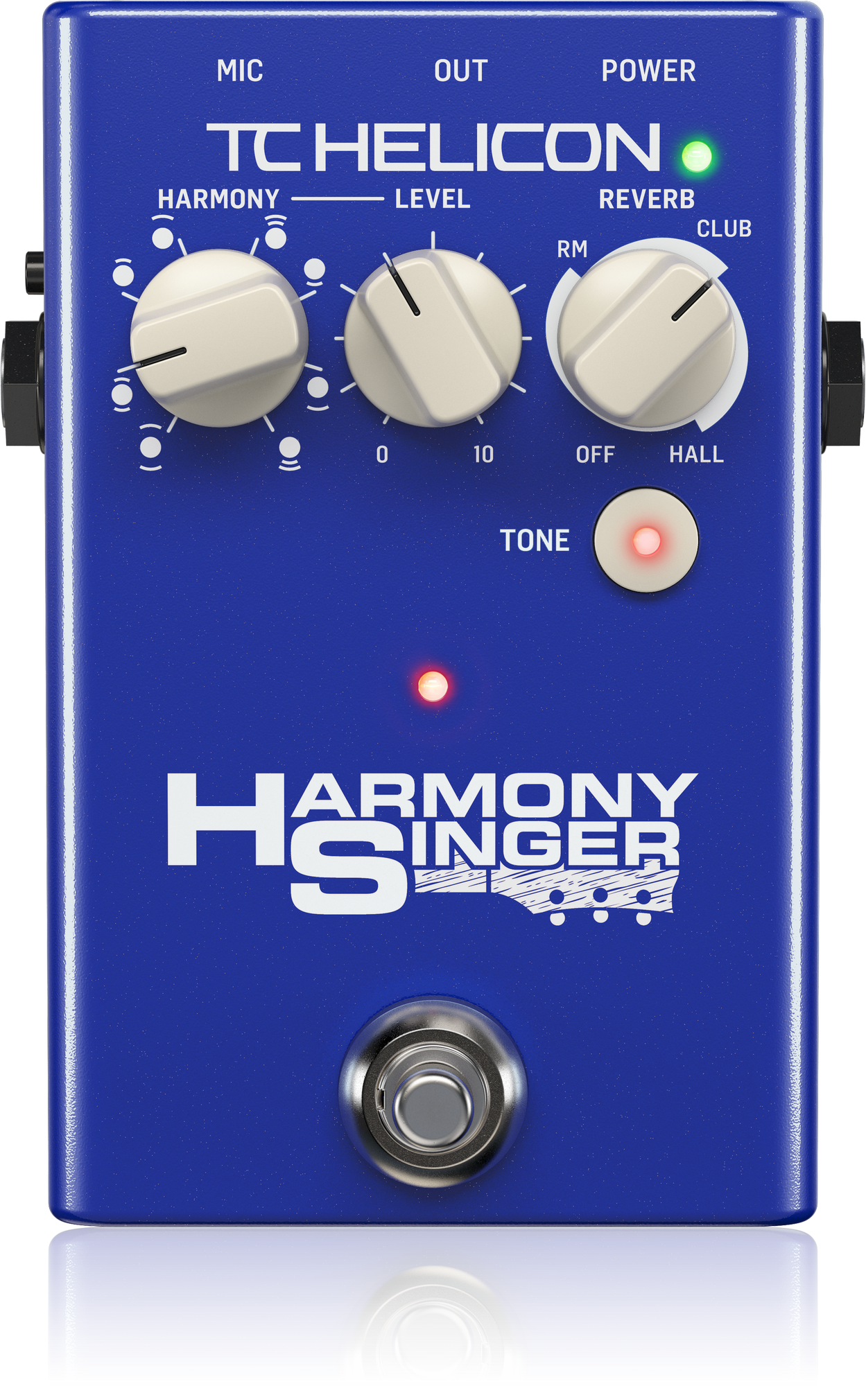 TC HELICON HARMONY SINGER 2 BATTERY-POWERED VOCAL EFFECTS STOMPBOX WITH GUITAR-CONTROLLED HARMONY, REVERB AND TONE, TC HELICON, VOCAL PROCESSORS, tc-helicon-vocal-processors-harmony-singer-2, ZOSO MUSIC SDN BHD