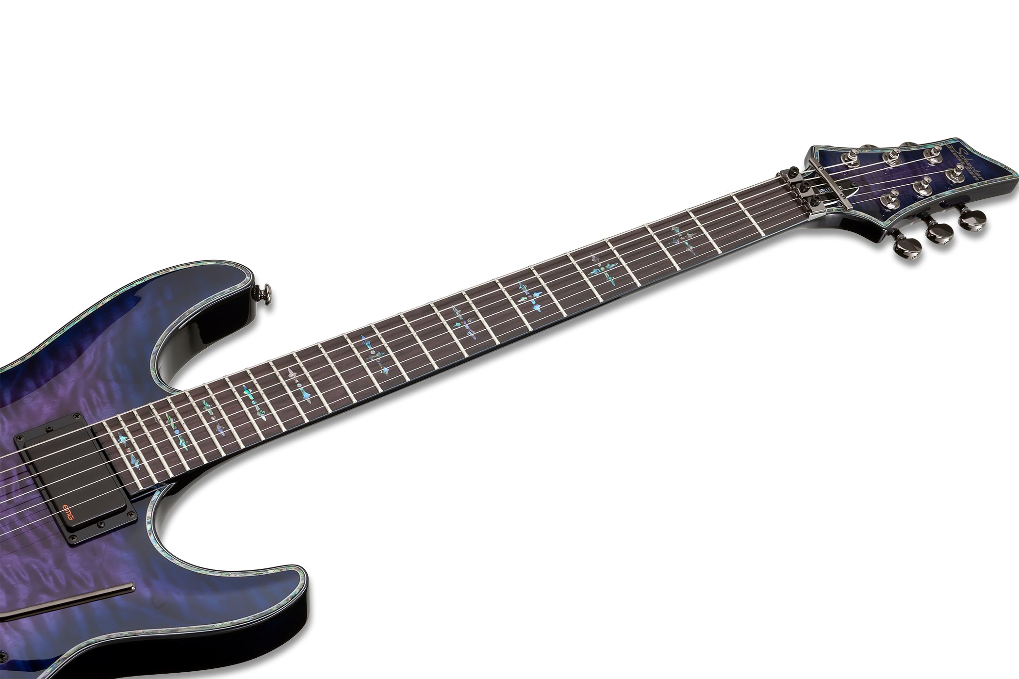 SCHECTER HELLRAISER C-1 WITH EMG & FLOYD ROSE - TRANS PURPLE BURST (3005) MADE IN KOREA, SCHECTER, ELECTRIC GUITAR, schecter-electric-guitar-hellraiserc-1-fr-tpb, ZOSO MUSIC SDN BHD