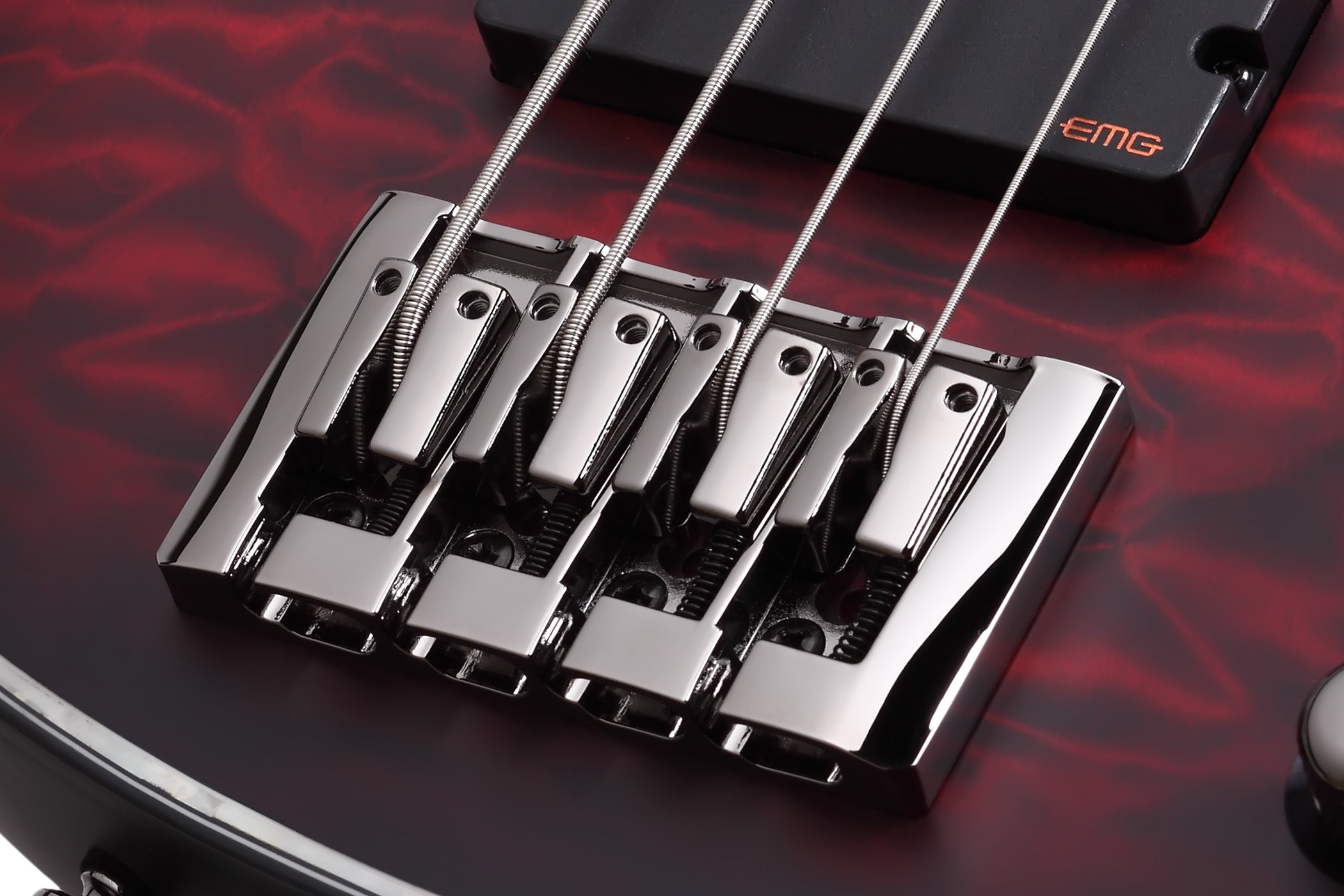 SCHECTER HELLRAISER EXTREME-4 STRING BASS GUITAR - CRIMSON RED BURST SATIN (1910) MADE IN KOREA, SCHECTER, BASS GUITAR, schecter-bass-guitar-hellraiser-extreme4-rbs, ZOSO MUSIC SDN BHD