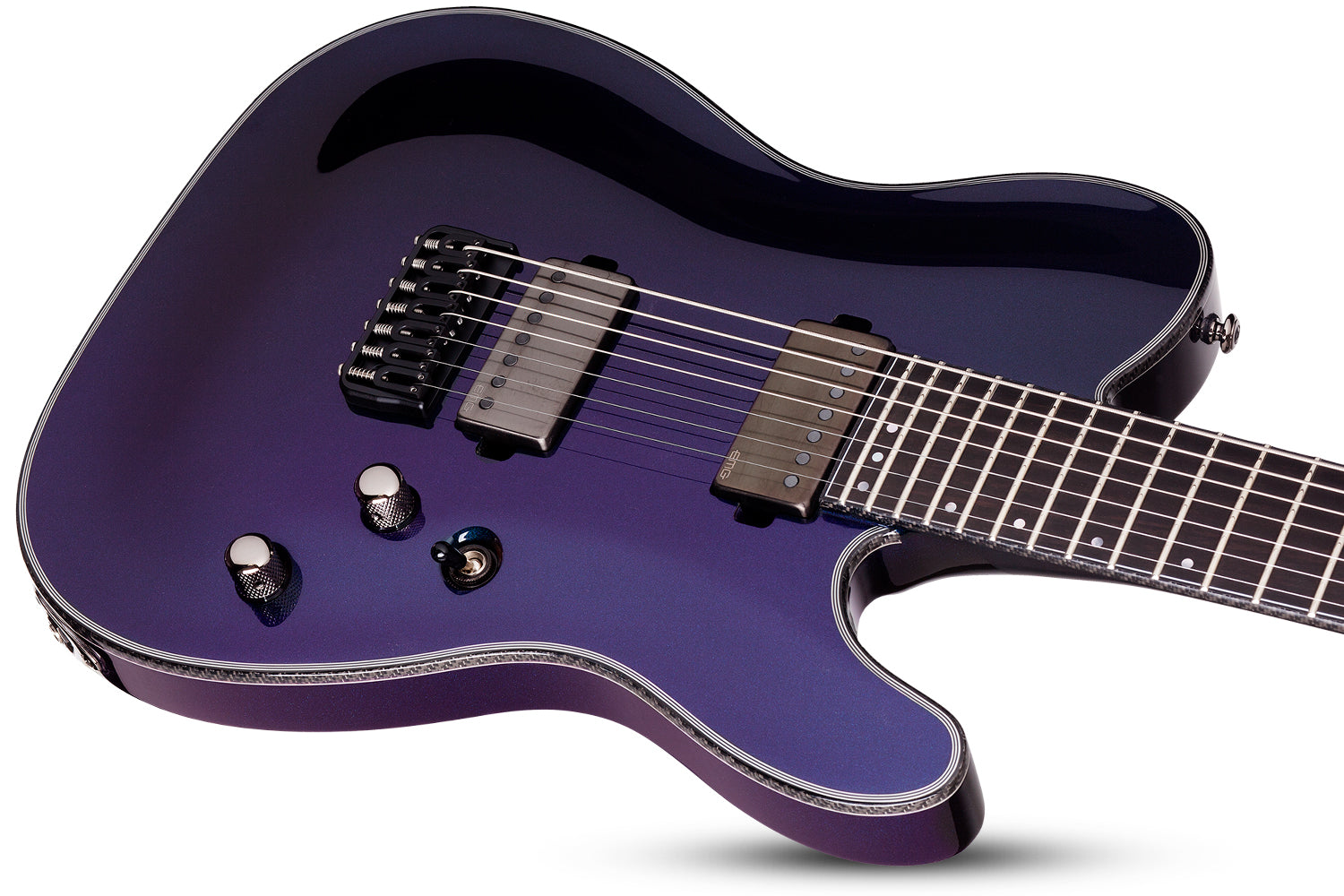 SCHECTER HELLRAISER HYBRID PT-7 STRING ELECTRIC GUITAR - ULTRA VIOLET (1937) MADE IN KOREA, SCHECTER, ELECTRIC GUITAR, schecter-electric-guitar-hellraiser-hyb-pt7-uv, ZOSO MUSIC SDN BHD