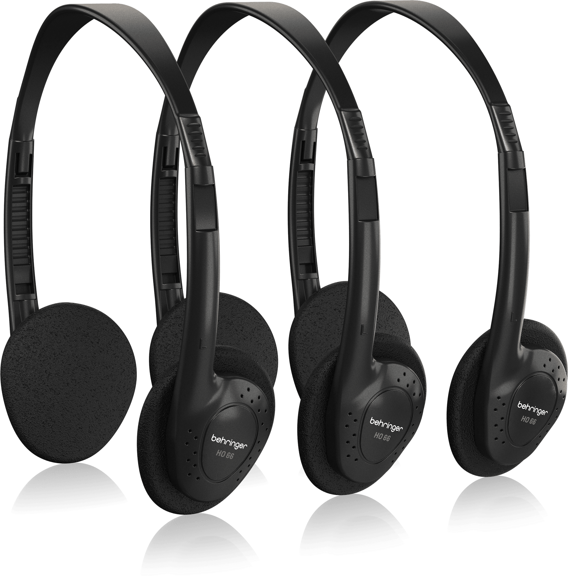 Behringer HO66 Stereo Headphones (3-Pack) (HO 66 / HO-66) A SET Of 3 | BEHRINGER , Zoso Music