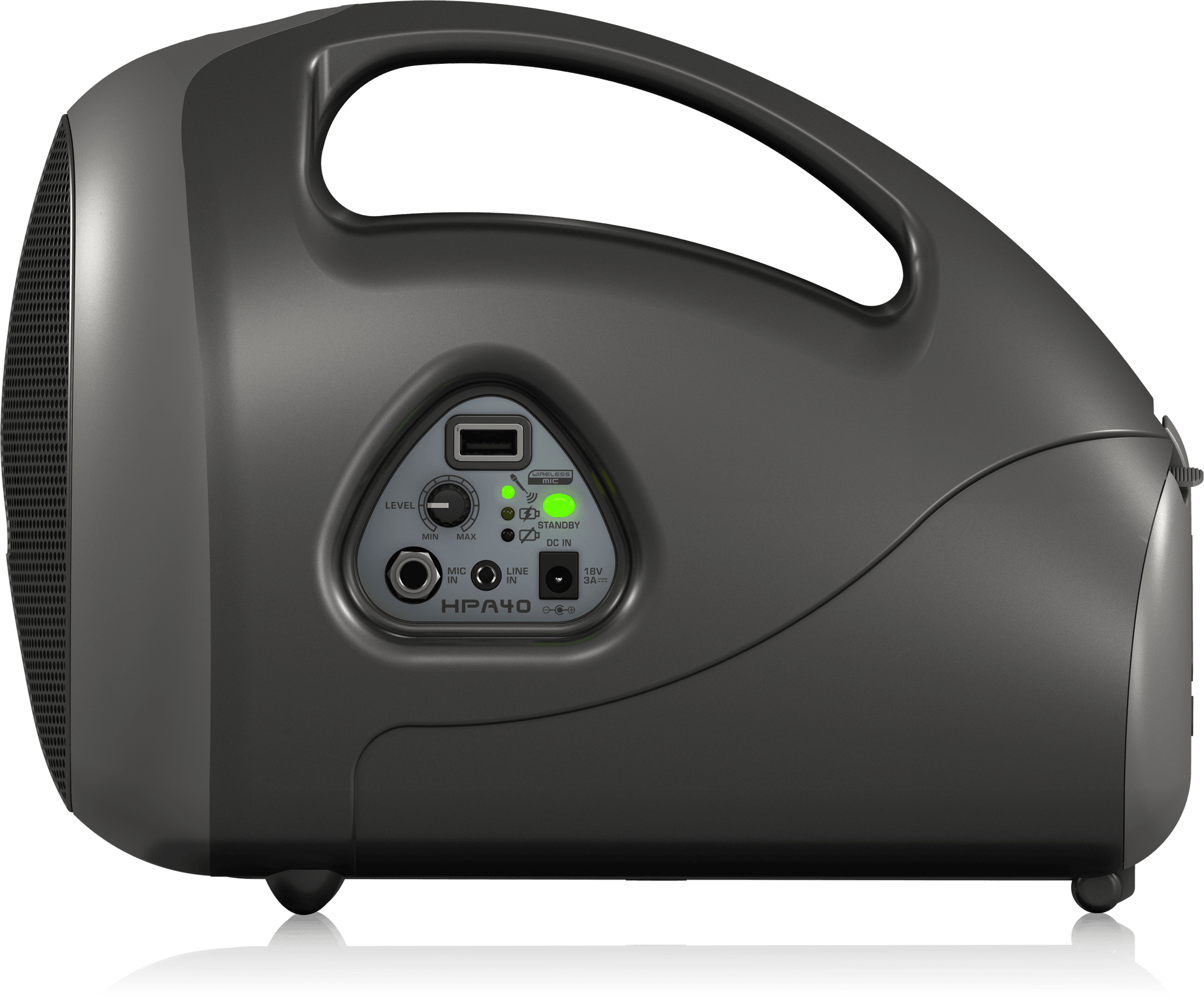 Behringer HPA40 40 Watt Handheld PA System with Microphone, Wireless Microphone Option and Rechargeable Battery | BEHRINGER , Zoso Music