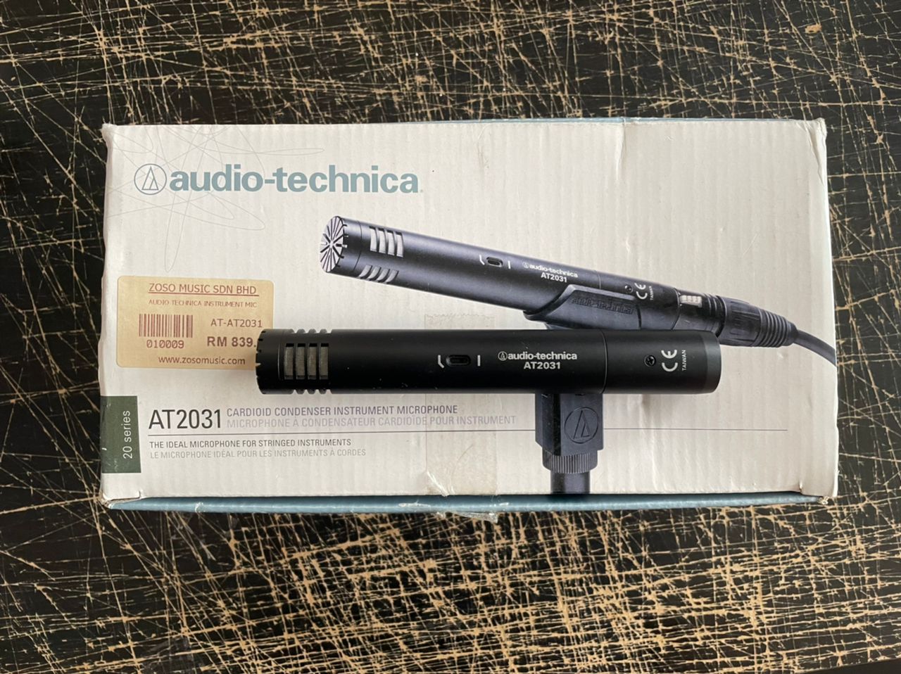 DISPLAY CLEARANCE AUDIO TECHNICA CARDIOID CONDENSER INSTRUMENT MIC AT-AT2031 | AUDIO TECHNICA , Zoso Music