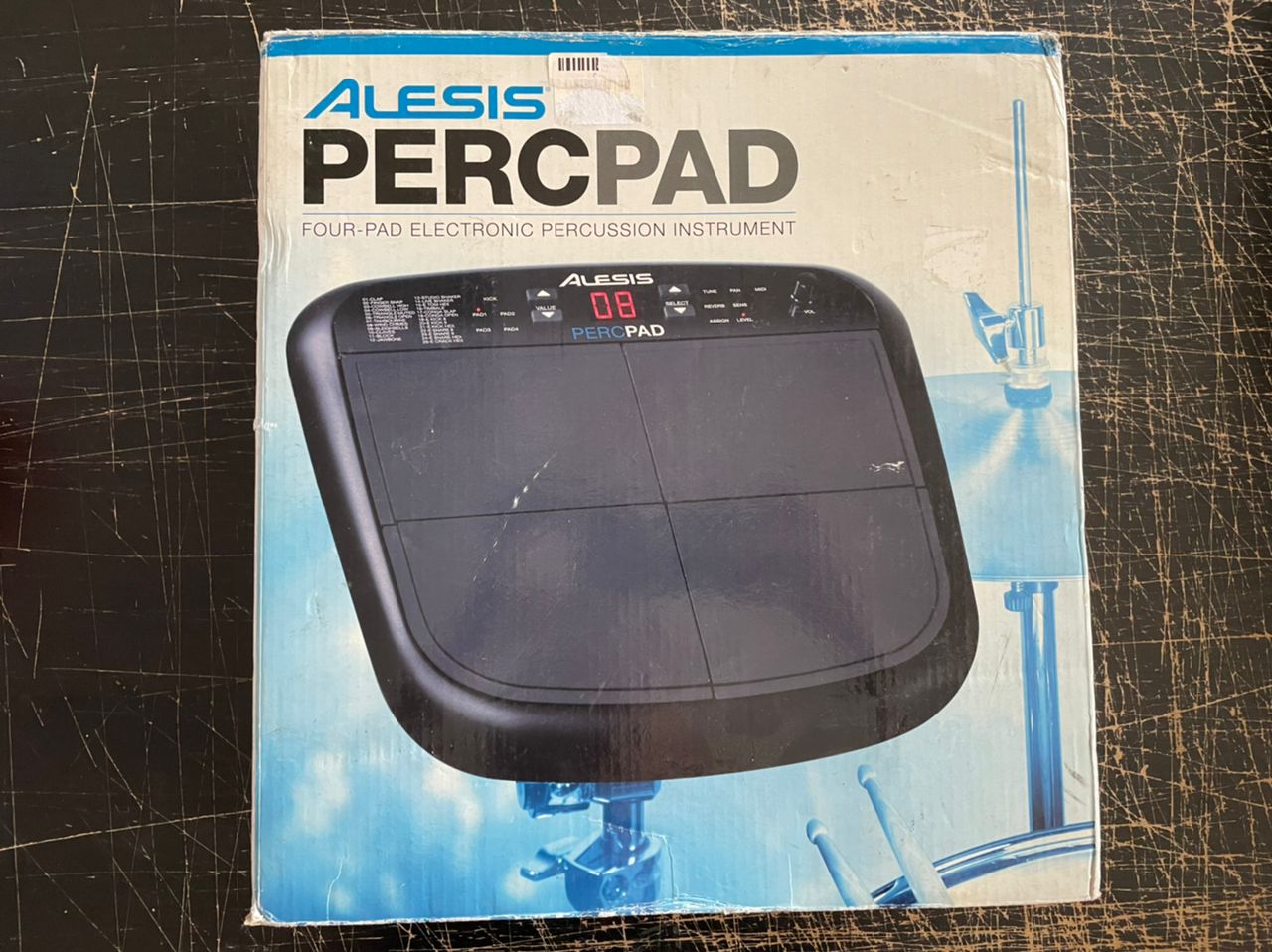 DISPLAY CLEARANCE ALESIS PERCPAD COMPACT, FOUR-PAD ELECTRONIC DRUM & PERCUSSION KIT | ALESIS , Zoso Music