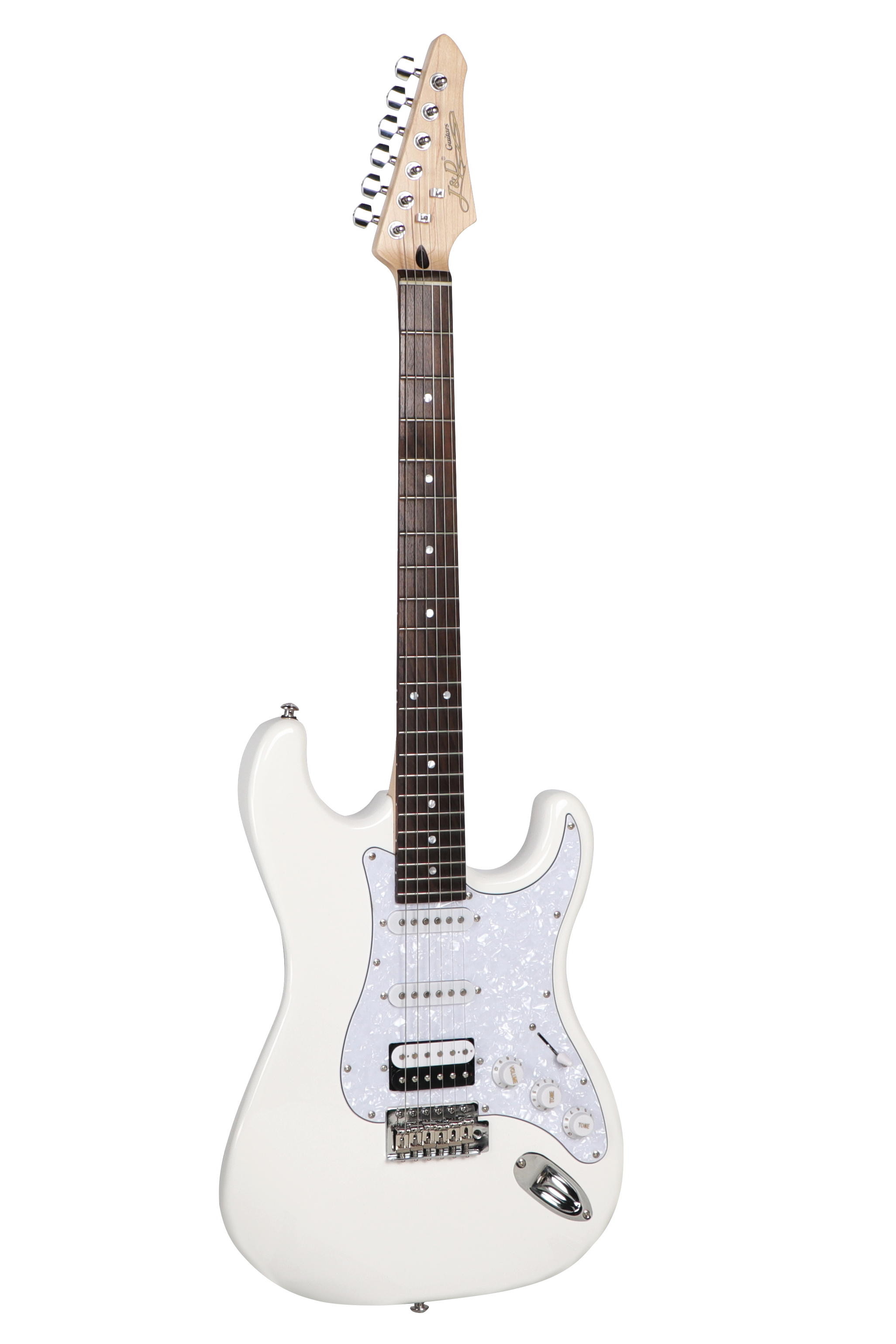 J&d St Ds10h Stratocaster Electric Guitar Ivory Iv (Hss)