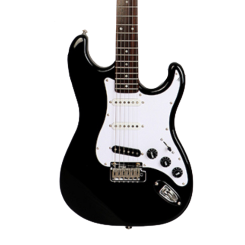 J&D ST ZERO STRATOCASTER SINGLE COIL (SSS) ELECTRIC GUITAR WITH VINTAGE HARDWARE ALNICO PICKUP BLACK, J&D, ELECTRIC GUITAR, j-d-electric-guitar-st-zero-bk, ZOSO MUSIC SDN BHD