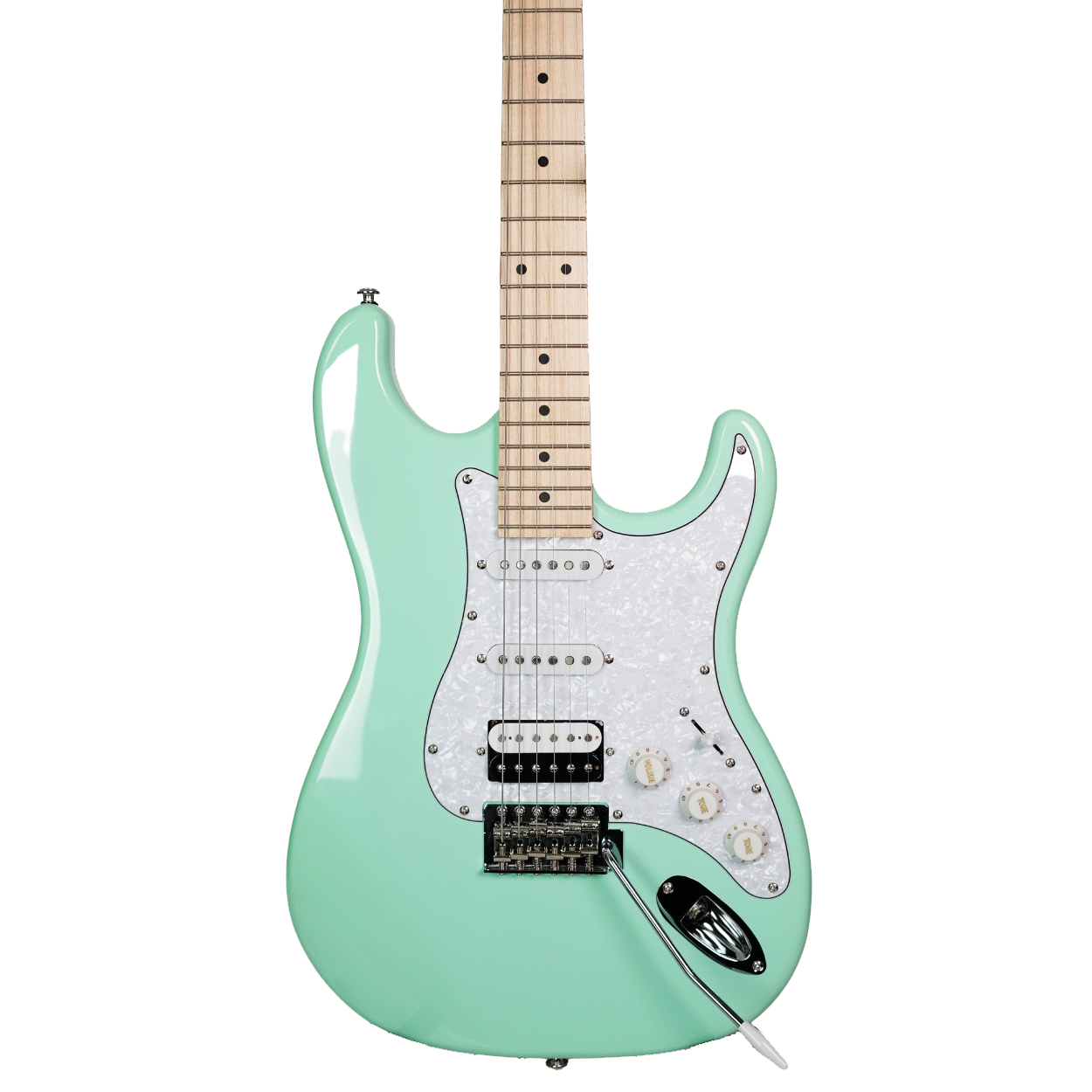 J&D ST DELUXE (DLX) STRATOCASTER HSS/SSH ELECTRIC GUITAR GREEN / MINT GREEN, J&D, ELECTRIC GUITAR, jd-electric-guitar-st-dlx-gr, ZOSO MUSIC SDN BHD