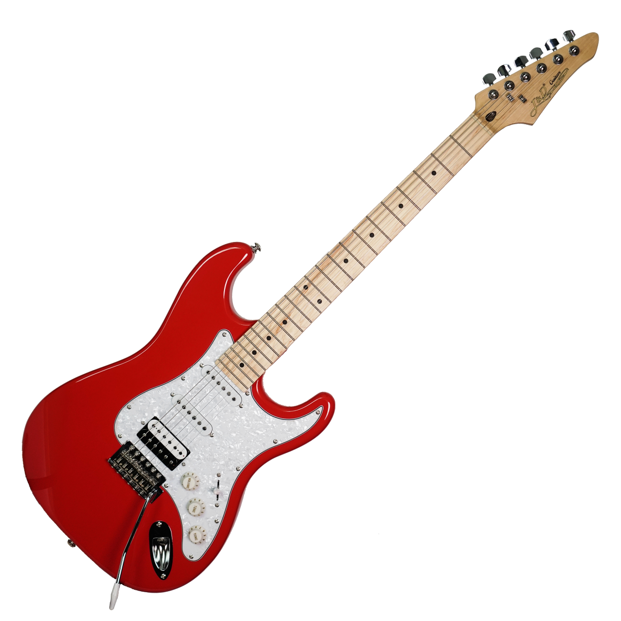 J&D ST DELUXE STRATOCASTER HSS ELECTRIC GUITAR RED, J&D, ELECTRIC GUITAR, j-d-electric-guitar-st-dlx-rd, ZOSO MUSIC SDN BHD
