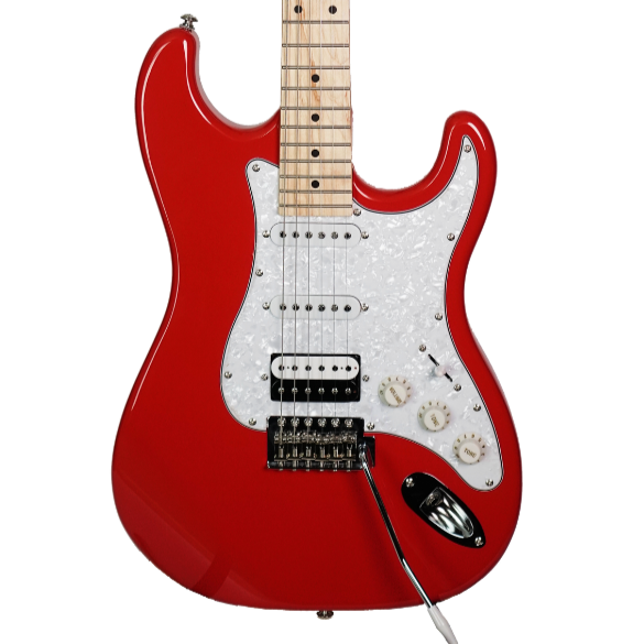 J&D ST DELUXE STRATOCASTER HSS ELECTRIC GUITAR RED, J&D, ELECTRIC GUITAR, j-d-electric-guitar-st-dlx-rd, ZOSO MUSIC SDN BHD