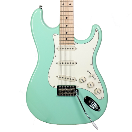 J&D ST STANDARD (STD) STRATOCASTER ELECTRIC GUITAR GREEN, J&D, ELECTRIC GUITAR, j-d-electric-guitar-st-std-gr, ZOSO MUSIC SDN BHD