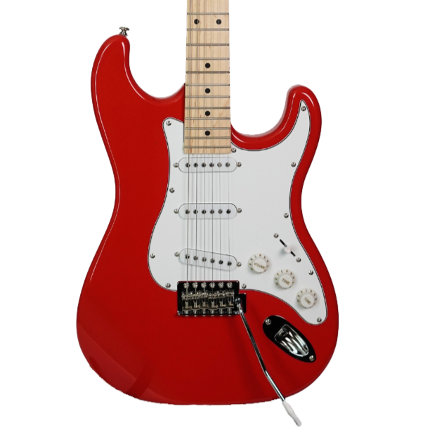J&D ST STANDARD STRATOCASTER ELECTRIC GUITAR RED, J&D, ELECTRIC GUITAR, j-d-electric-guitar-st-std-rd, ZOSO MUSIC SDN BHD