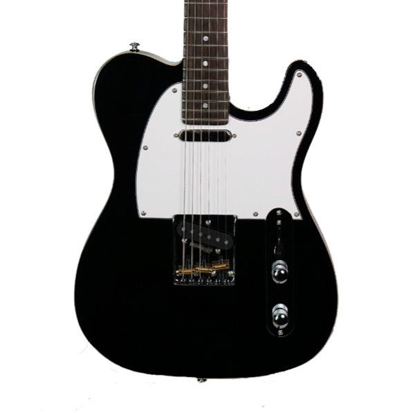 J&D TL AP TELECASTER ELECTRIC GUITAR WITH WILKINSON HARDWARE BLACK, J&D, ELECTRIC GUITAR, j-d-electric-guitar-tl-ap-bk, ZOSO MUSIC SDN BHD