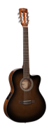 Cort Jade Nylon Classical Guitar EQ With Bag Dark Brown Burst | CORT , Zoso Music