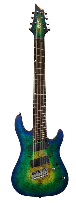 Cort KX508MS Multi Scale II 8-String Electric Guitar - Mariana Blue Burst