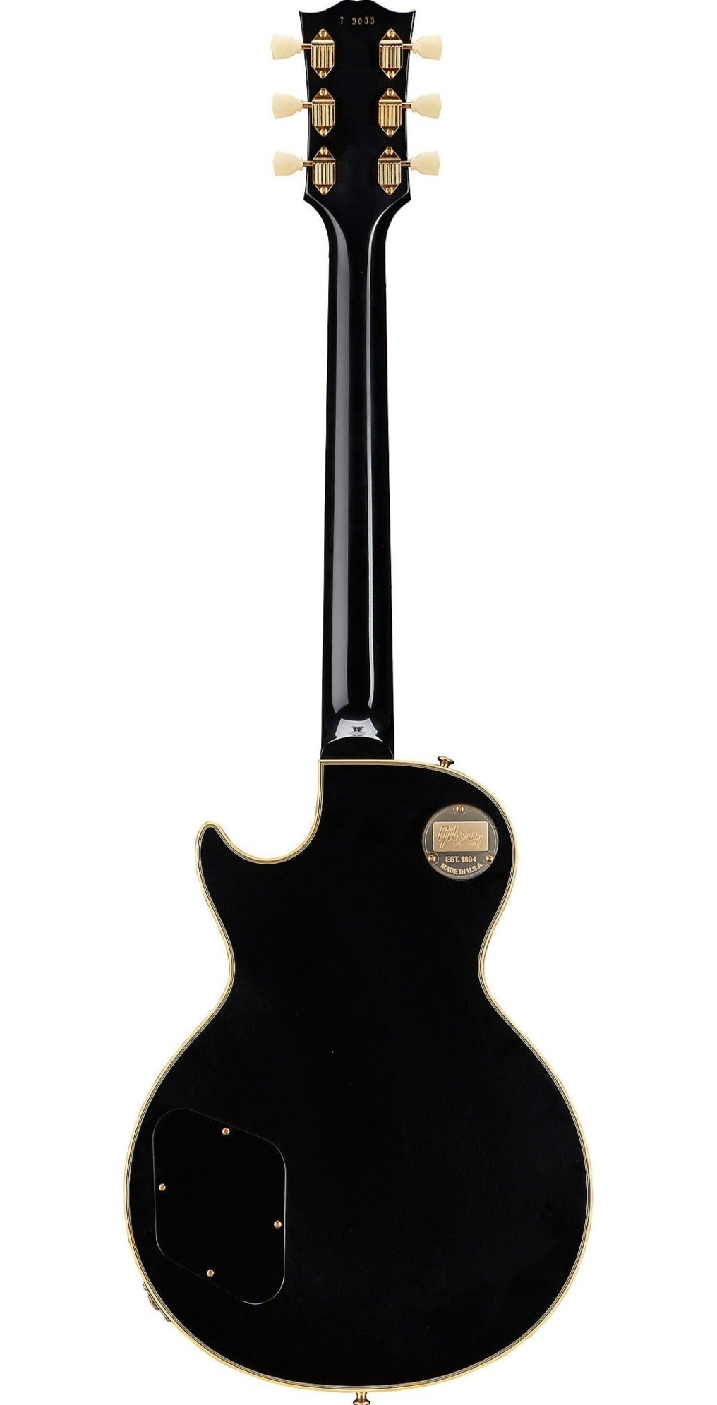 Gibson 1957 Les Paul Custom Reissue 3-Pickup VOS (Left-handed) Electric Guitar, Ebony (LPB357LHVOEBGH1)