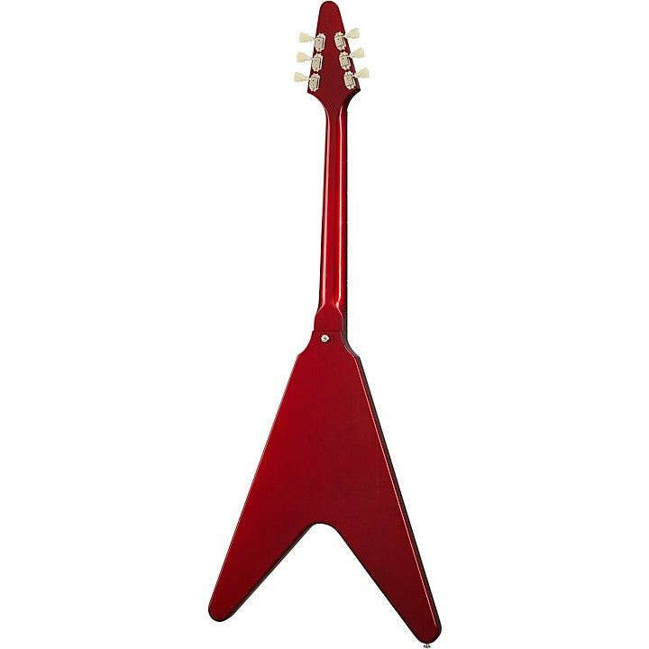 Gibson 1967 Mahogany Flying V Reissue w/ Maestro Vibrola Gloss Electric Guitar, Sparkling Burgundy