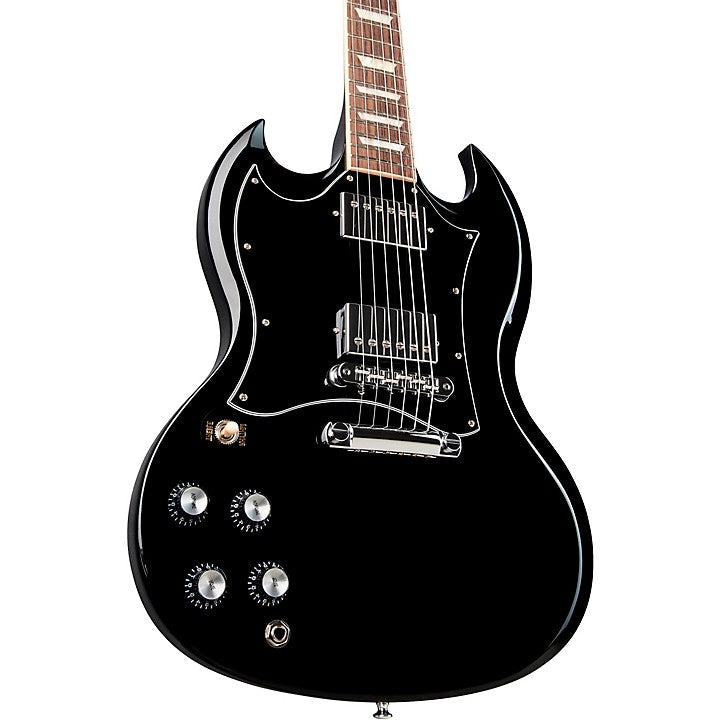 Gibson SG Standard (Left-handed) Electric Guitar, Ebony |  GIBSON |  ELECTRIC GUITAR |  Zoso Music