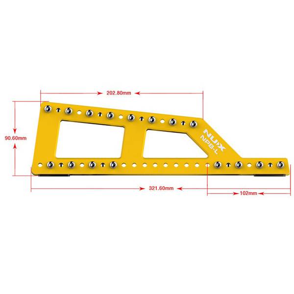 Nux NPB-L Bumblebee Manageable Pedalboard Effect Pedal Train Board For Guitar - Large |  NUX |  PEDALBOARD ACCESSORIES |  Zoso Music