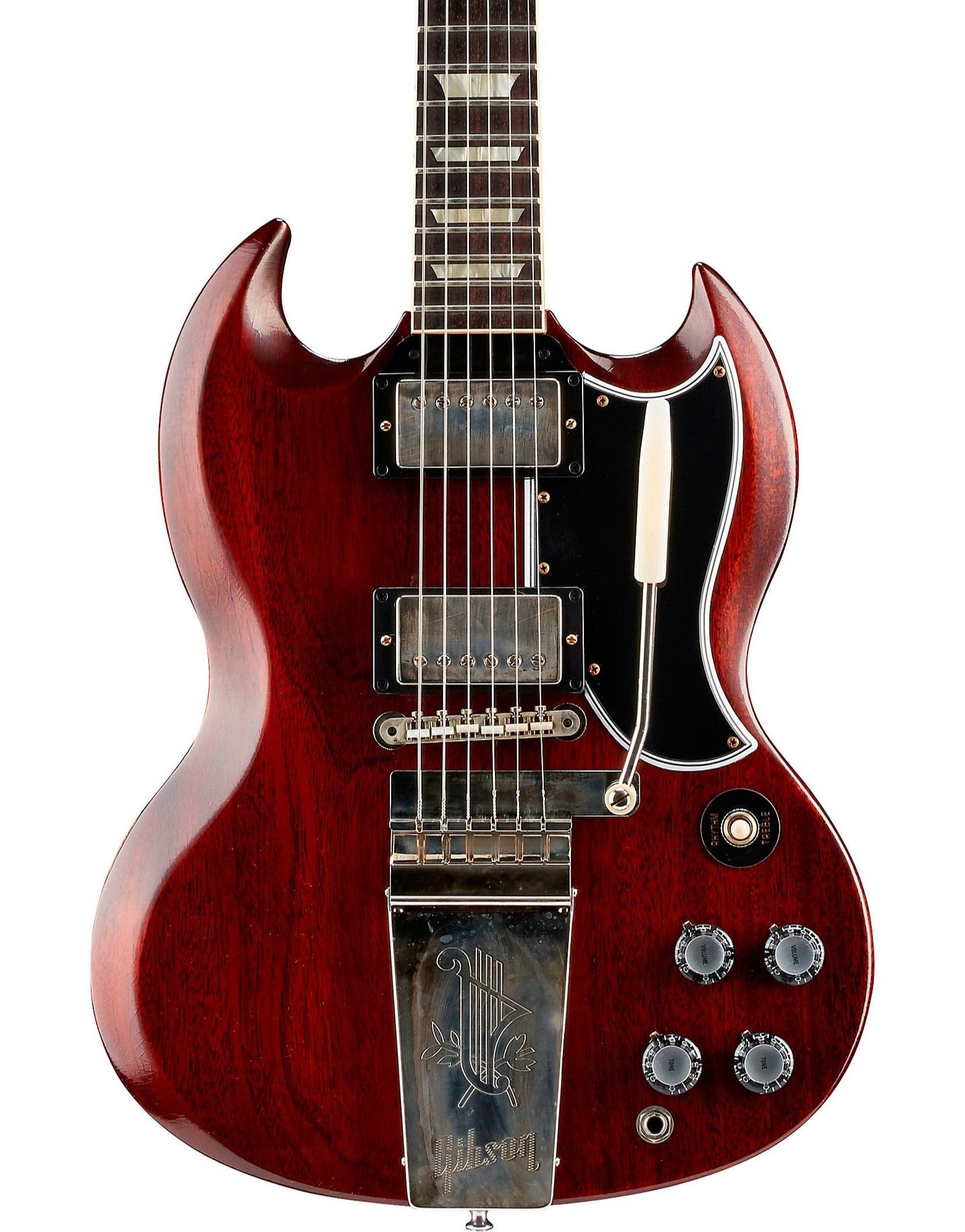 Gibson 1964 SG Standard Reissue w/ Maestro Ultra Light Aged Electric Guitar, Cherry Red (SGSR64ULCHNM1)