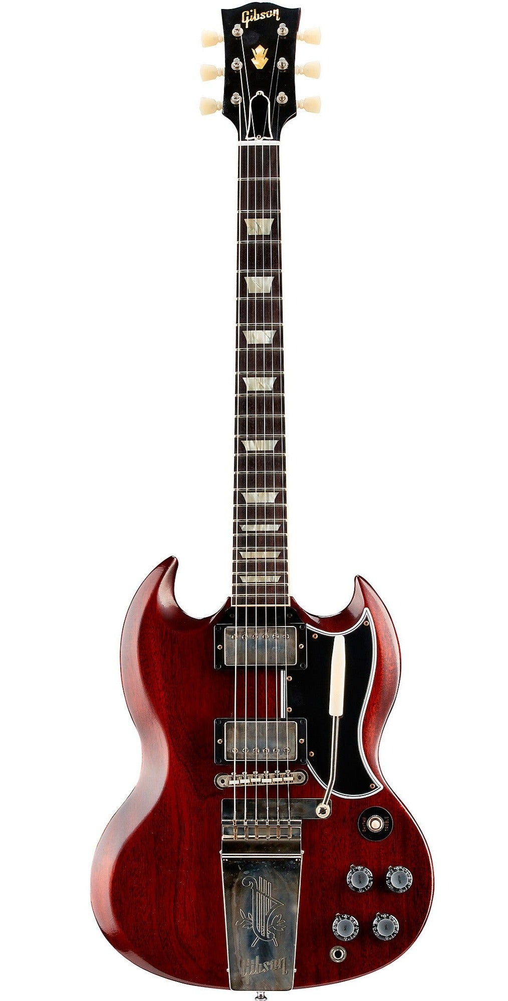 Gibson 1964 SG Standard Reissue w/ Maestro Ultra Light Aged Electric Guitar, Cherry Red (SGSR64ULCHNM1)