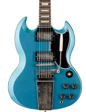 Gibson 1964 SG Standard Reissue w/ Maestro Ultra Light Aged Electric Guitar, Pelham Blue |  GIBSON |  ELECTRIC GUITAR |  Zoso Music