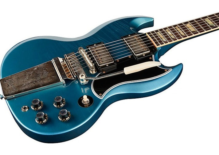 Gibson 1964 SG Standard Reissue w/ Maestro Ultra Light Aged Electric Guitar, Pelham Blue