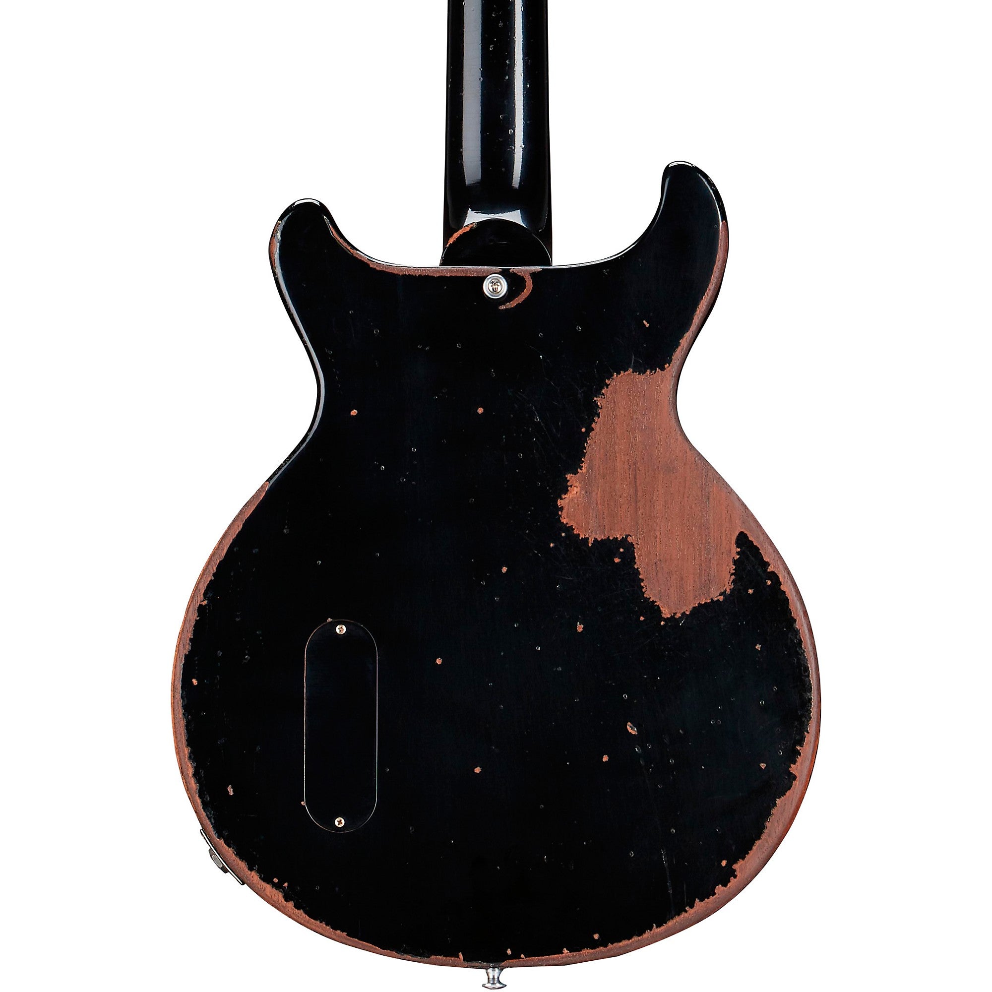 Gibson 1960 Les Paul Junior Double Cut Reissue Ultra Heavy Aged Electric Guitar,  Ebony