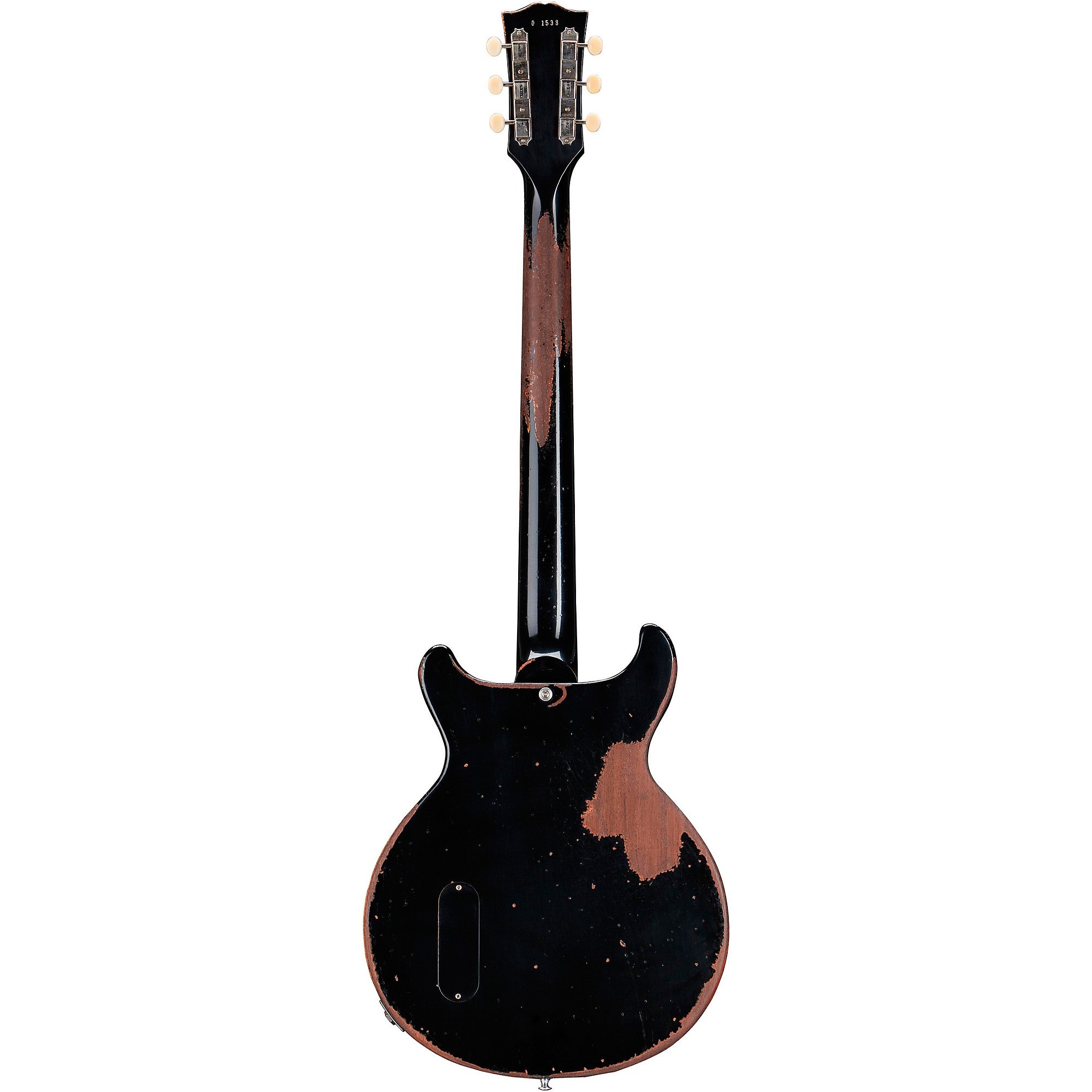 Gibson 1960 Les Paul Junior Double Cut Reissue Ultra Heavy Aged Electric Guitar,  Ebony