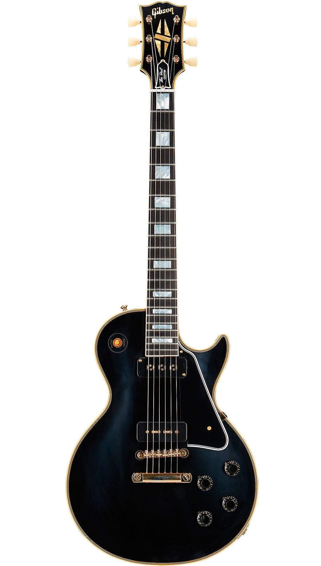 Gibson 1954 Les Paul Custom Staple Pickup Reissue VOS Electric Guitar, Ebony (LPB54VOEBGH1) |  GIBSON |  ELECTRIC GUITAR |  Zoso Music