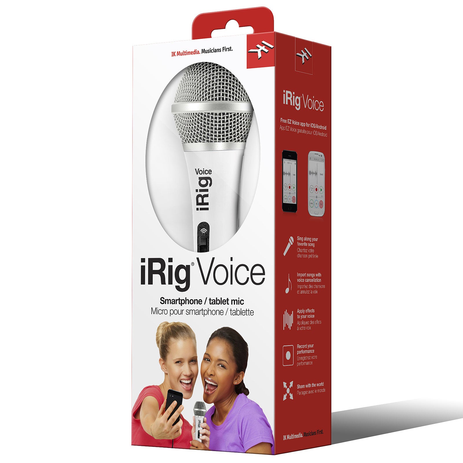 IK Multimedia iRig Voice Handheld Microphone, White (For Iphone / Ipod-Touch / Ipad), IK MULTIMEDIA, MADE FOR iOS, ik-multimedia-irig-voice-handheld-microphone-white-for-iphone-ipod-touch-ipad, ZOSO MUSIC SDN BHD