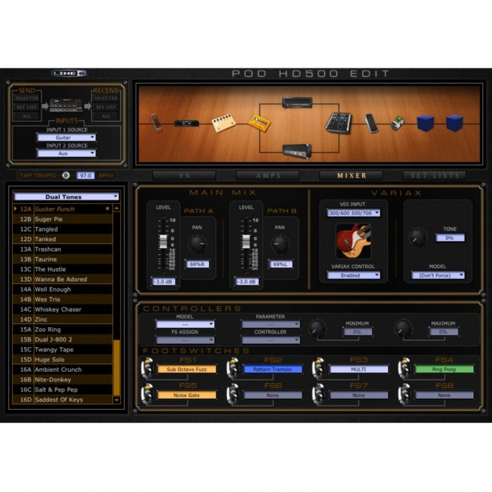LINE 6 POD HD500X GUITAR MULTI-EFFECTS FLOOR PROCESSOR, LINE 6, MULTI-EFFECTS, line-6-pod-hd500x-guitar-multi-effects-floor-processor, ZOSO MUSIC SDN BHD