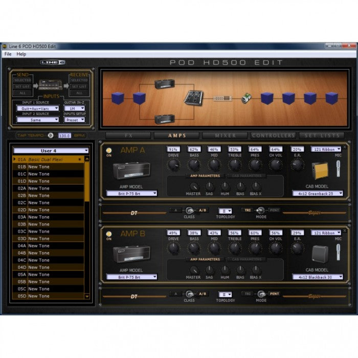 LINE 6 POD HD500X GUITAR MULTI-EFFECTS FLOOR PROCESSOR, LINE 6, MULTI-EFFECTS, line-6-pod-hd500x-guitar-multi-effects-floor-processor, ZOSO MUSIC SDN BHD