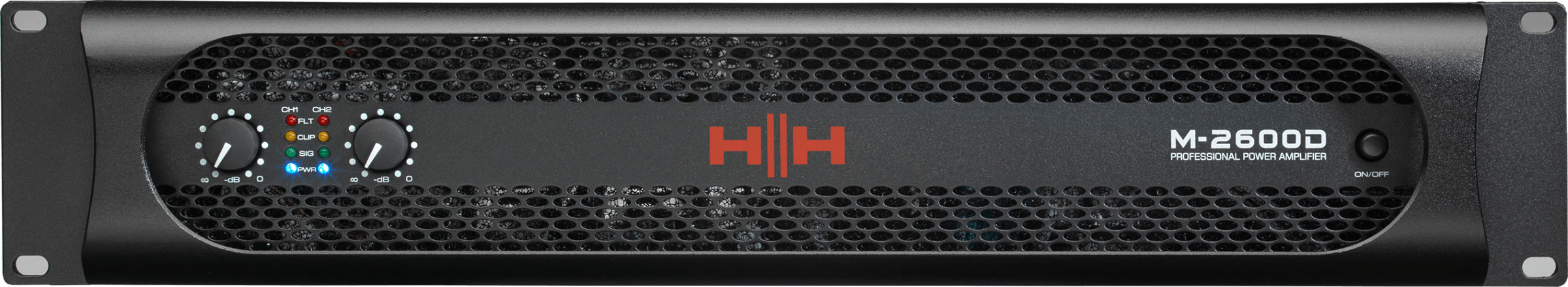 HH ELECTRONICE M-2600D M SERIES STEREO POWER AMPLIFIER |  HH ELECTRONICS |  POWER AMPLIFIER |  Zoso Music