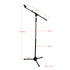 NEOWOOD M753 (M-753) TRIPOD BOOM MICROPHONE STAND (HEAVY DUTY) W/CLIP |  NEOWOOD |  MICROPHONE STAND |  Zoso Music