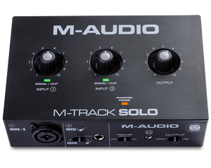 M-AUDIO M-TRACK SOLO 2 IN 2 OUT USB AUDIO INTERFACE W/01 MIC PREAMP, M-AUDIO, AUDIO INTERFACE, m-audio-m-track-solo-2, ZOSO MUSIC SDN BHD