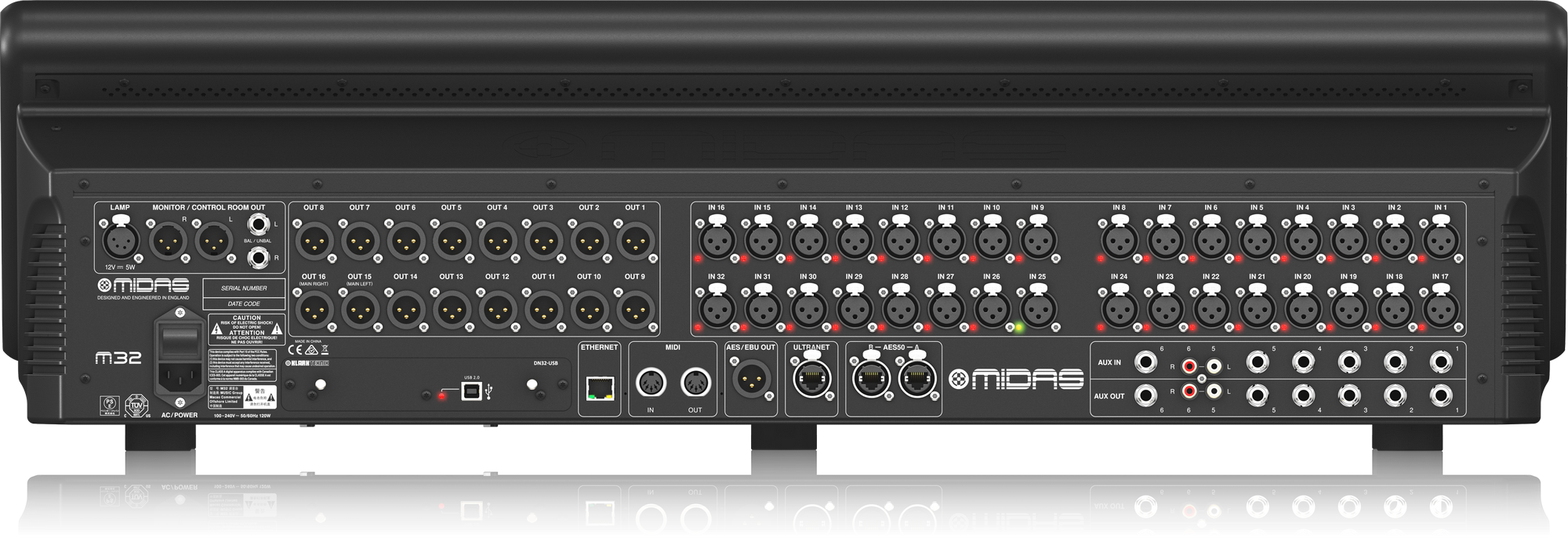 Midas M32 Live 40-channel Digital Mixer For Live Performance And Studio Recording