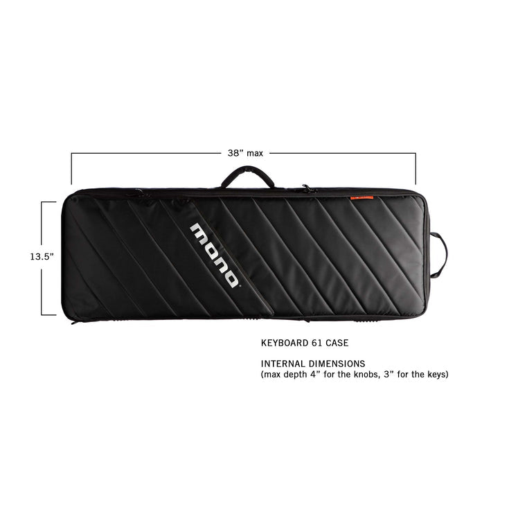 MONO M80 61-Key Vertigo Keyboard Bag, Black |  MONO |  CASES & GIG BAGS |  Zoso Music
