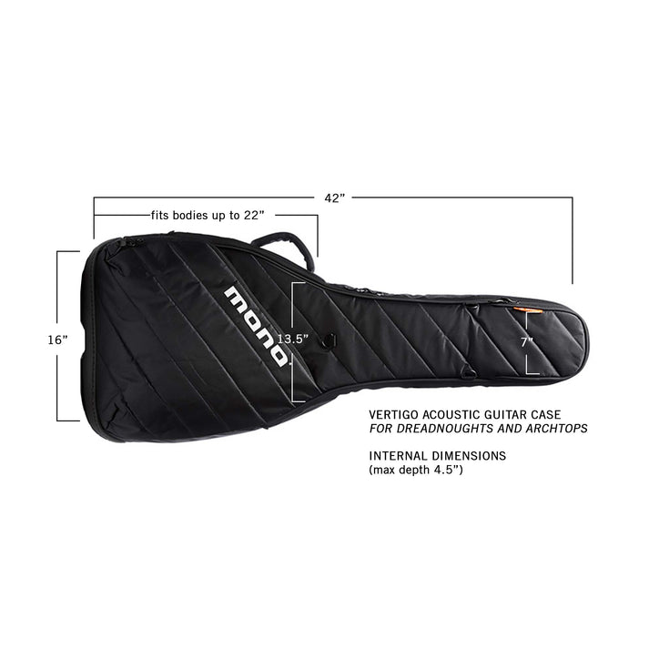 MONO Vertigo Acoustic Guitar Bag, Black |  MONO |  CASES & GIG BAGS |  Zoso Music