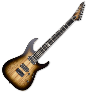 ESP E-II M-II-7 NT 7-String - Dark Brown Natural Burst [Made in Japan]