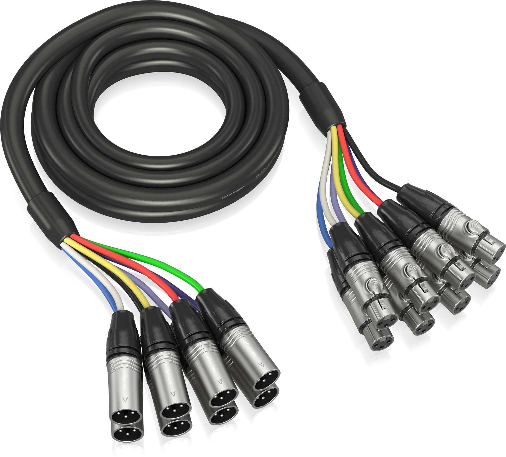 Behringer GMX-300 Gold Performance 5M 8-Way Multicore Cable with XLR Connectors | BEHRINGER , Zoso Music