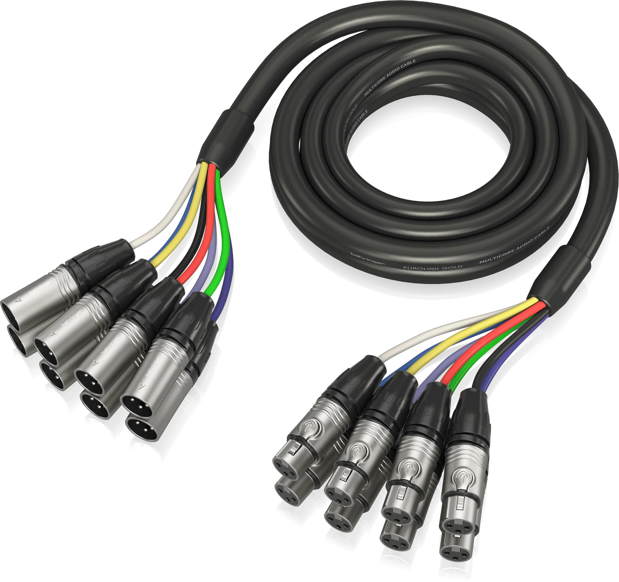 Behringer GMX-300 Gold Performance 5M 8-Way Multicore Cable with XLR Connectors | BEHRINGER , Zoso Music