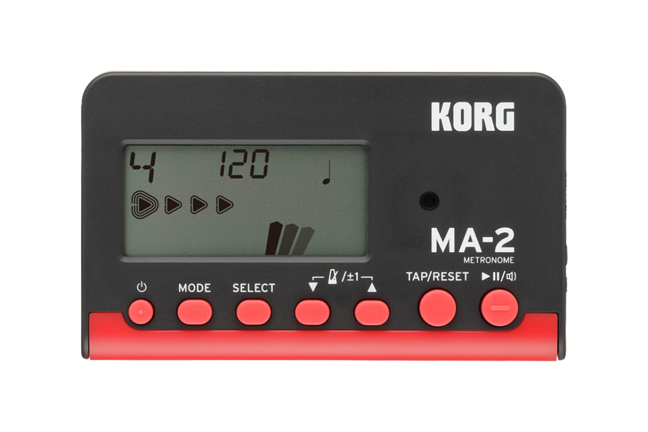 Korg MA-2 Digital Metronome - Black Red (MA2) |  KORG |  METRONOME |  Zoso Music