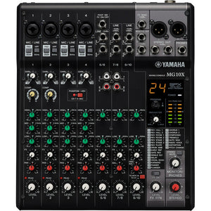 Yamaha MG10X 10-Channel Analog Mixer With Effects (MG 10X)