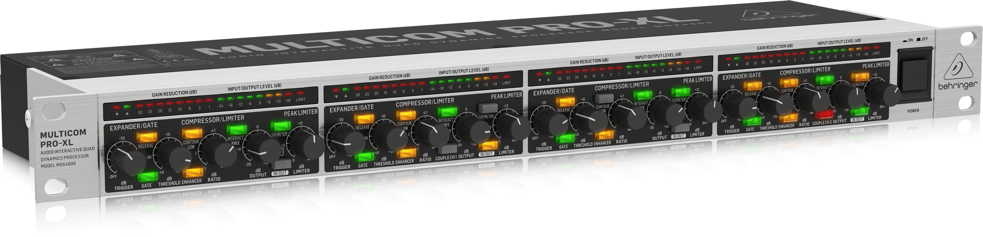 Behringer Multicom Pro-XL MDX4600 V2 4-channel Compressor/Expander/Gate (MDX-4600 V2) | BEHRINGER , Zoso Music