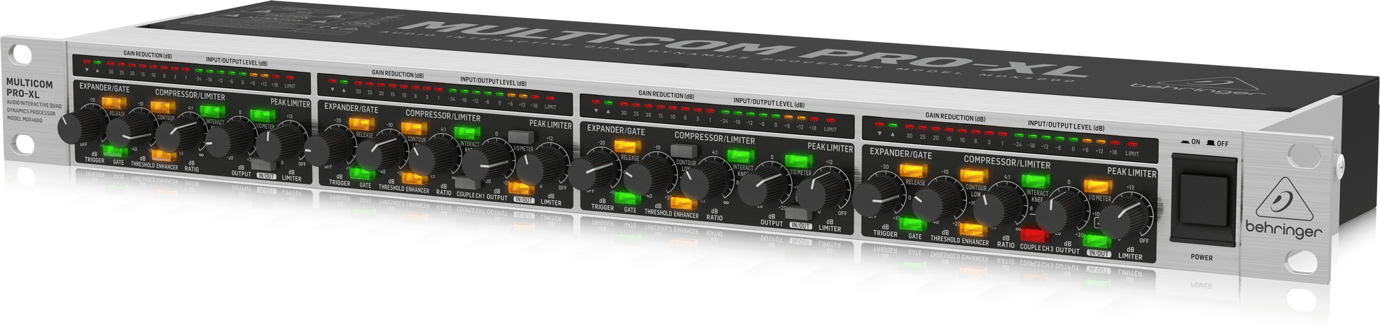 Behringer Multicom Pro-XL MDX4600 V2 4-channel Compressor/Expander/Gate (MDX-4600 V2) | BEHRINGER , Zoso Music