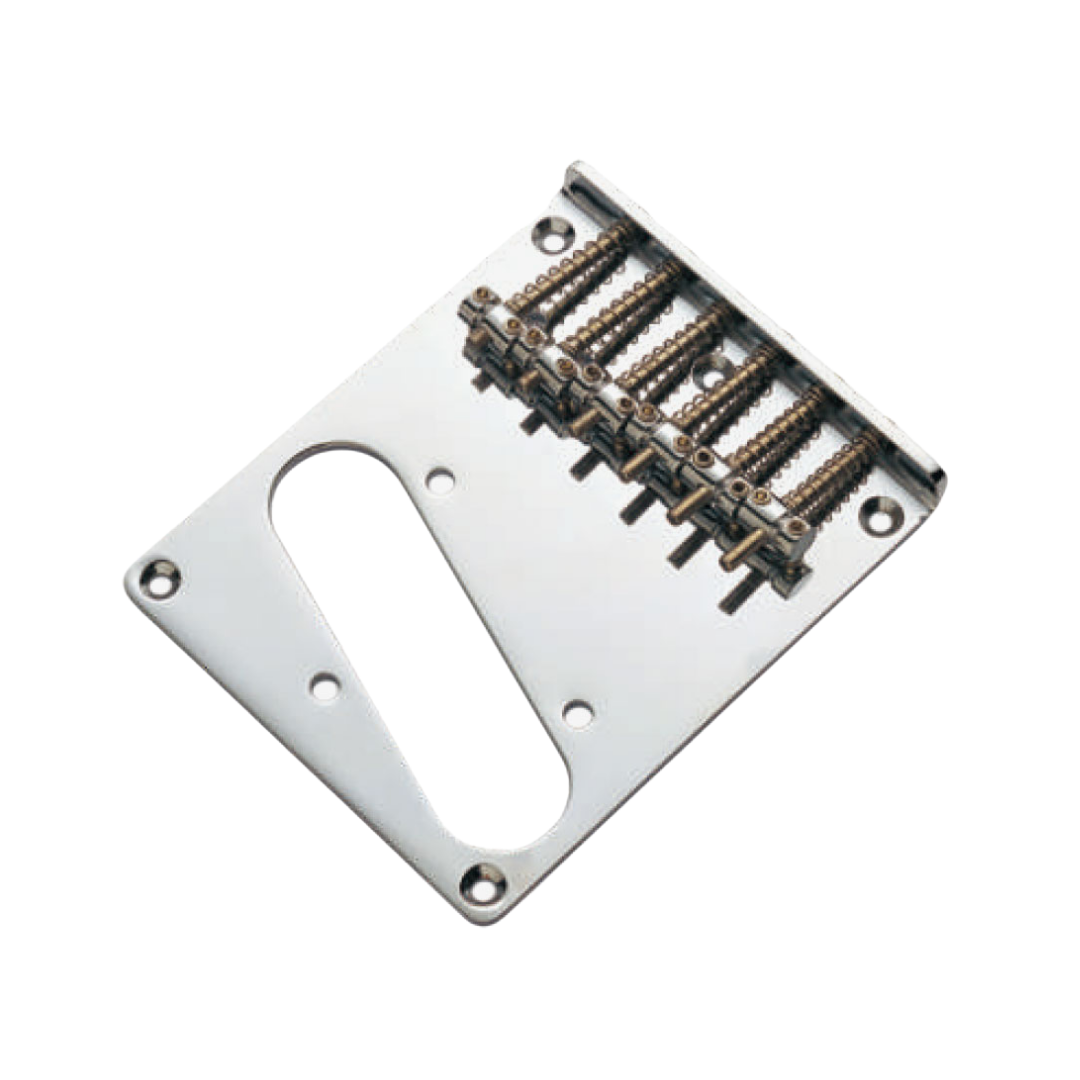 MINGS TB003 ELECTRIC GUITAR BRIDGE TELECASTER STYLE 80X97MM 6 SADDLE CHROME, MINGS, GUITAR & BASS ACCESSORIES, mings-guitar-accessories-min-tb003, ZOSO MUSIC SDN BHD