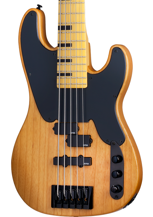 SCHECTER MODEL-T SESSION-5 STRING BASS GUITAR - AGED NATURAL SATIN (2847) MADE IN KOREA, SCHECTER, BASS GUITAR, schecter-bass-guitar-modelt-session5-ans, ZOSO MUSIC SDN BHD