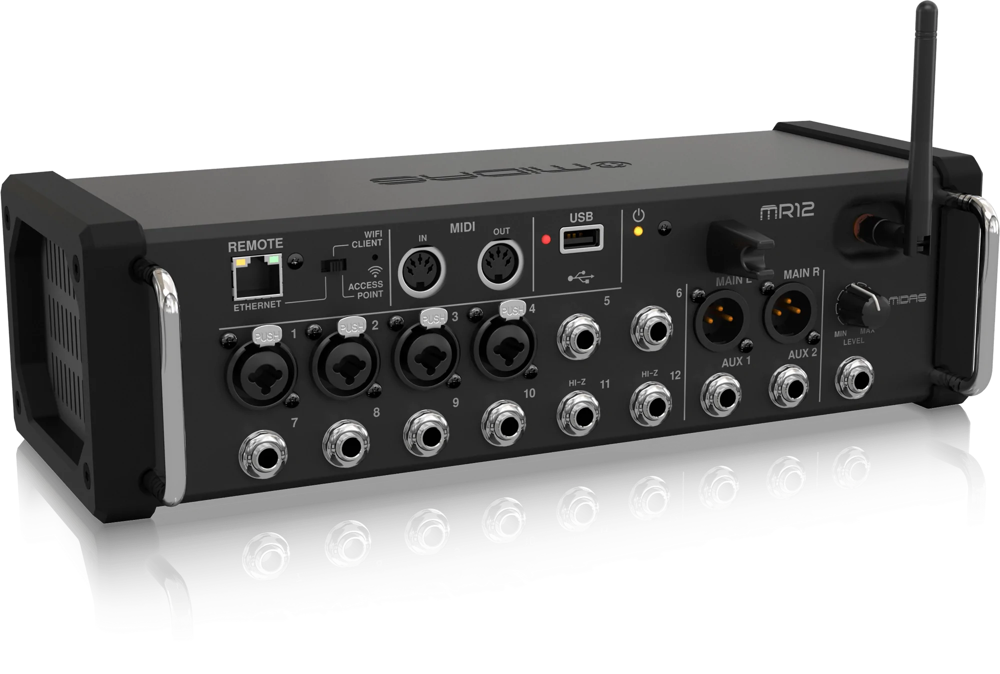 Midas MR12 12-channel Tablet-Controlled Digital Mixer (MR12 / MR-12)